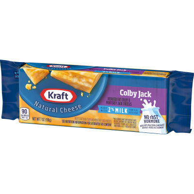 Kraft Colby Cheese with 2% Milk, 7 oz Block