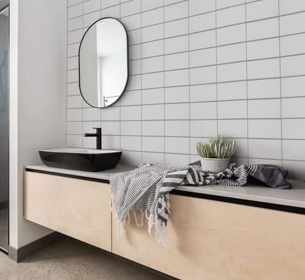 cement: solid | scallop | matte | white | sample 