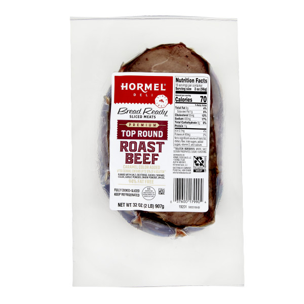 BREAD READY(r) Roast Beef, Top Round, Premium, Sliced, 6/2 lb . C1CB - Front Center Inner Pack (Hi Res)