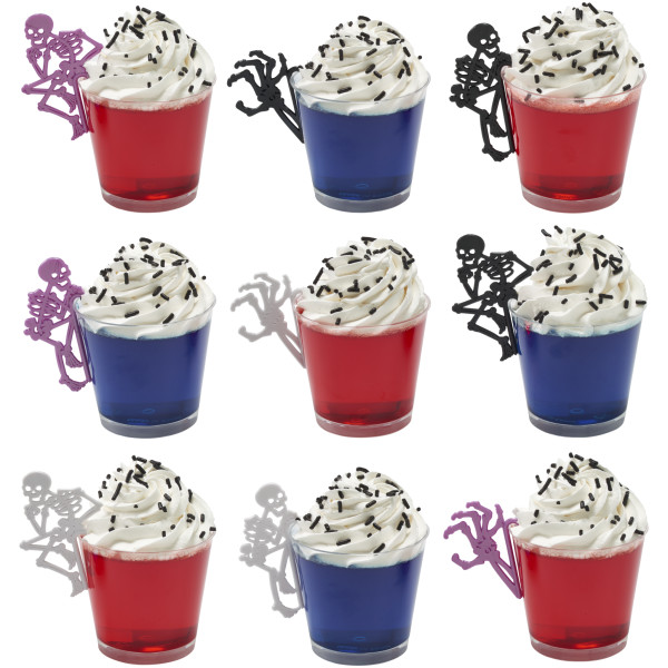 Skeletons Beverage Marker Cupcake Layon