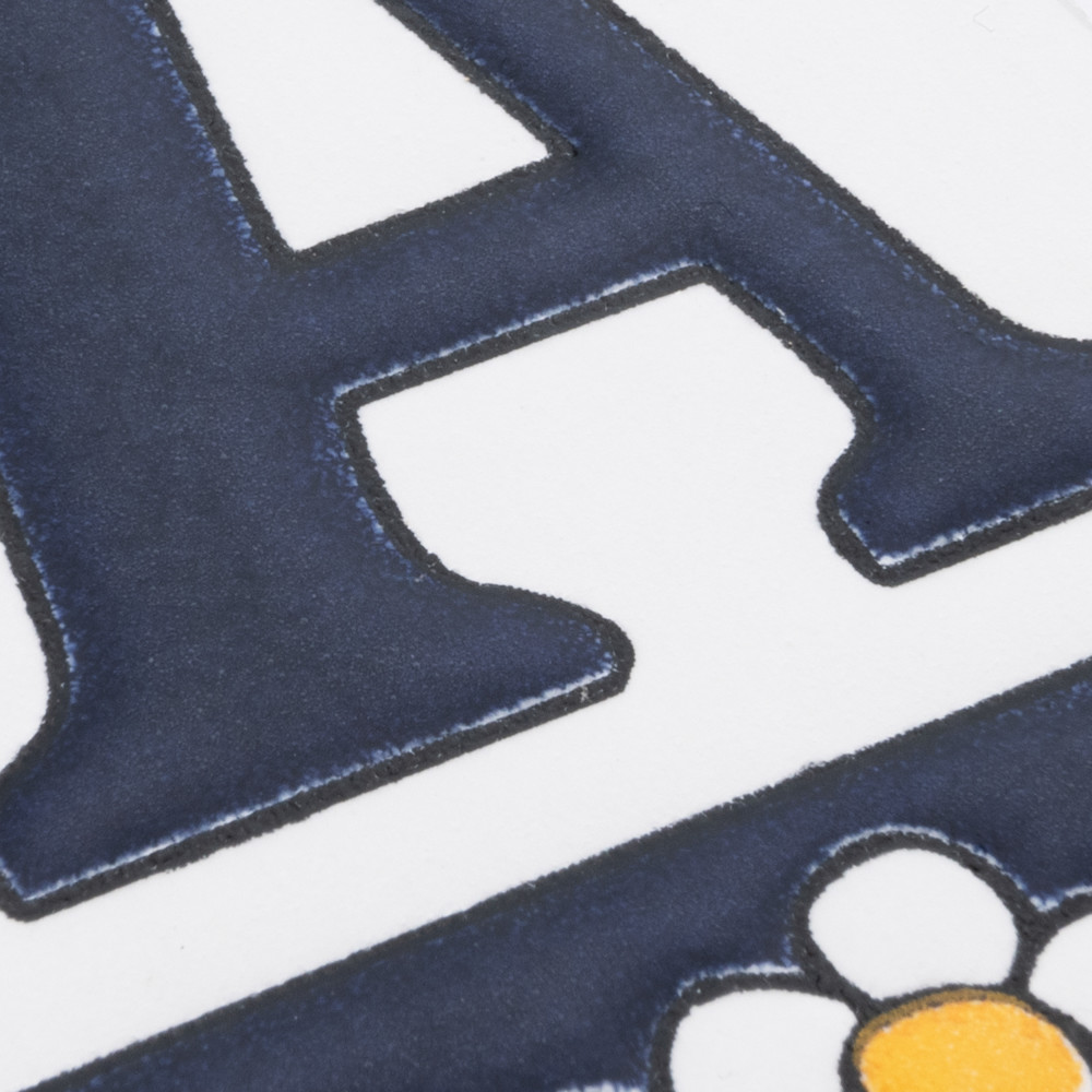 Sevillano Flora Address Letters A 2-1/8 in. x 4-3/8 in. Ceramic Wall Trim