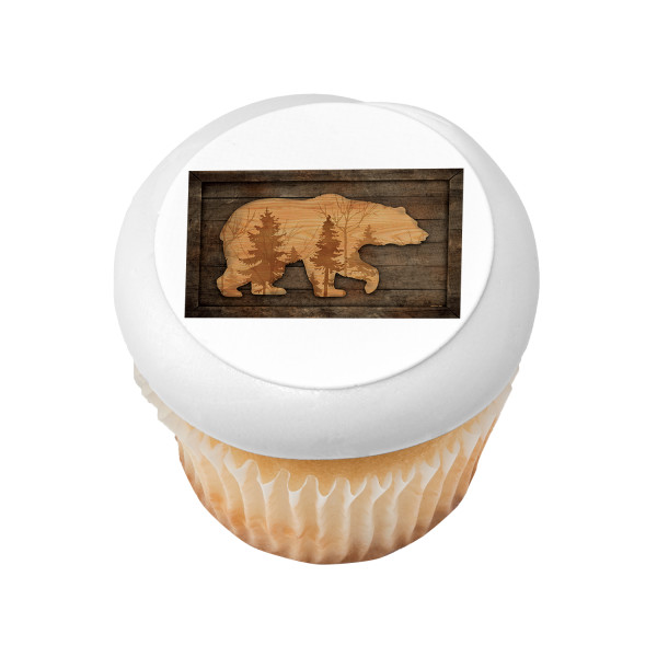 Rustic Bear PhotoCake® Edible Image®