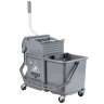 Unger, SmartColor™, 16qt, Mop Bucket w/ Sidepress Wringer, Gray