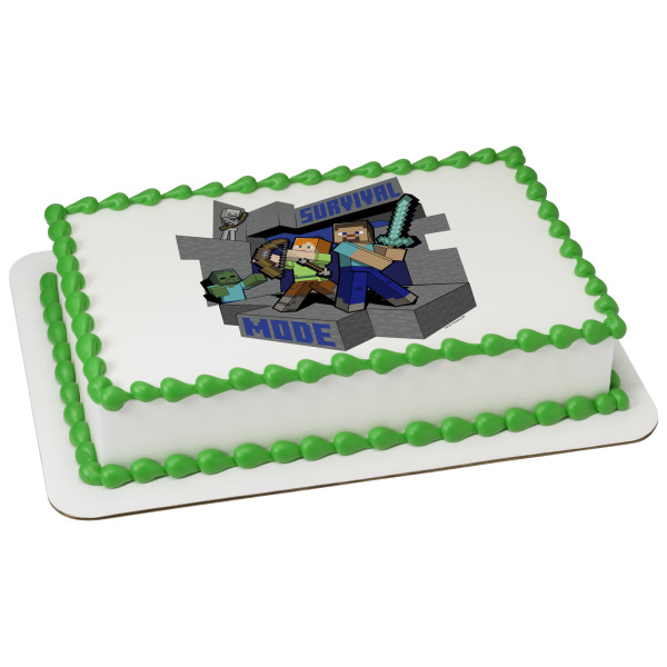 MINECRAFT Survival Mode PhotoCake® Edible Image®