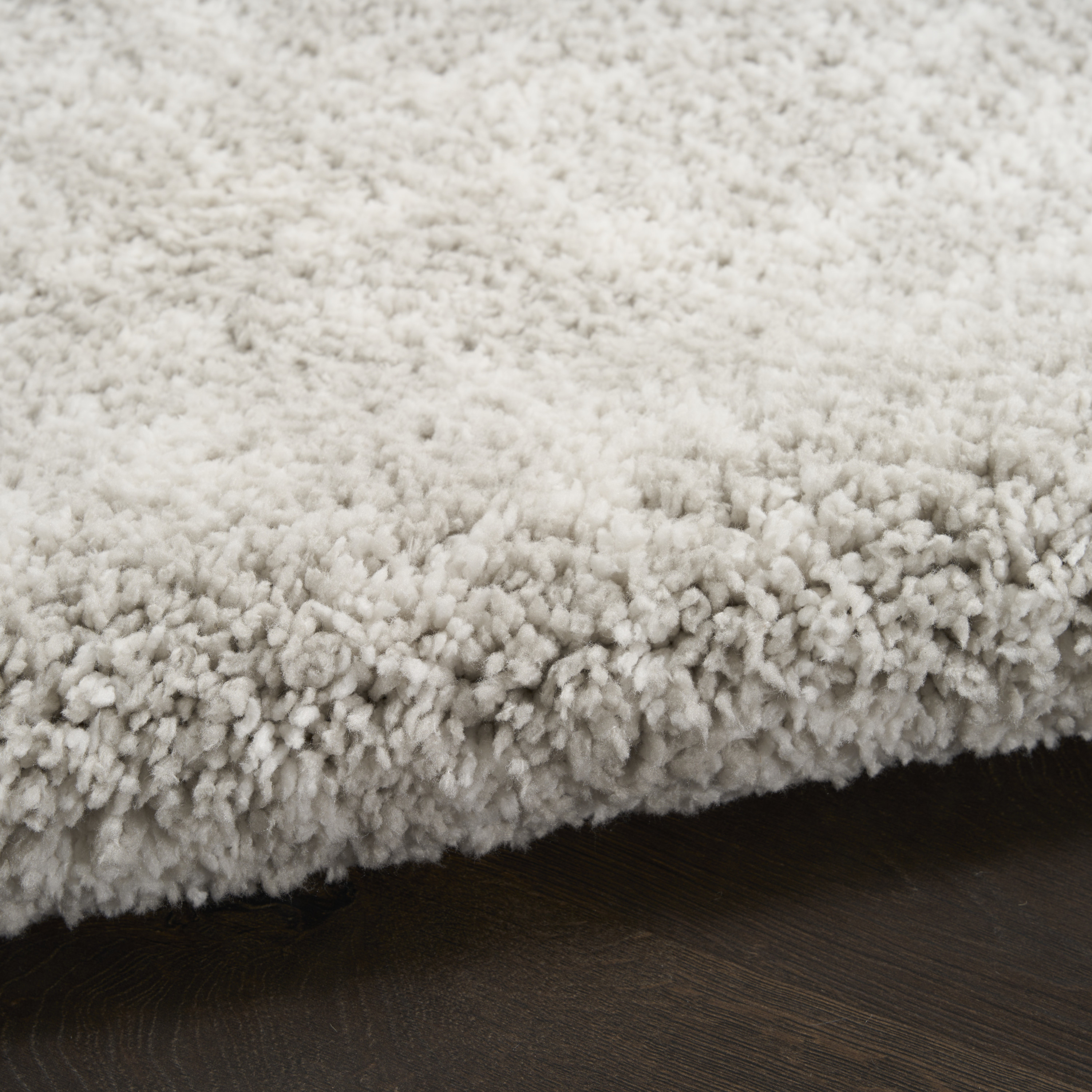 Nourison Modern Shag 3'11" x 5'11" Grey Ivory Modern Indoor Rug