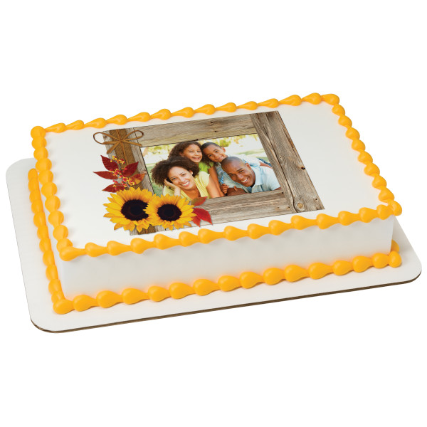 Rustic Fall PhotoCake® Edible Image® Frame