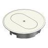 Non-Metallic Round Ivory Floor Box Cover