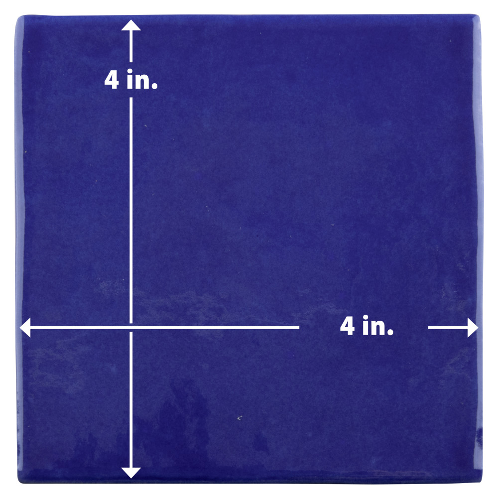 Viva Azul 4 in. x 4 in. Ceramic Wall Tile