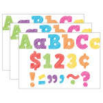 Teacher Created Resources&reg; Scribble Bold Block 4" Letters Combo Pack, 230 Characters Per Pack, 3 Packs TCR2686-3