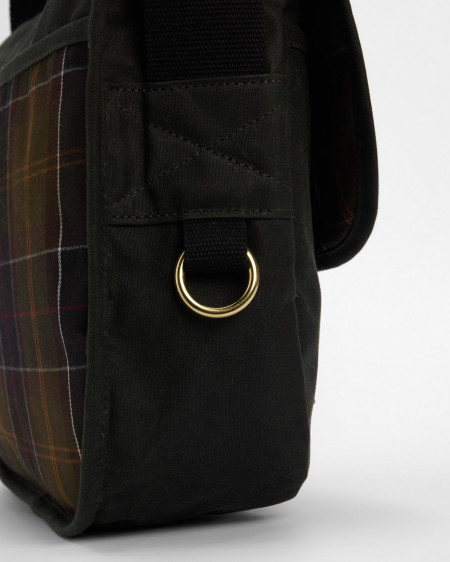 Borsa a tracolla Riever Field in tessuto cerato