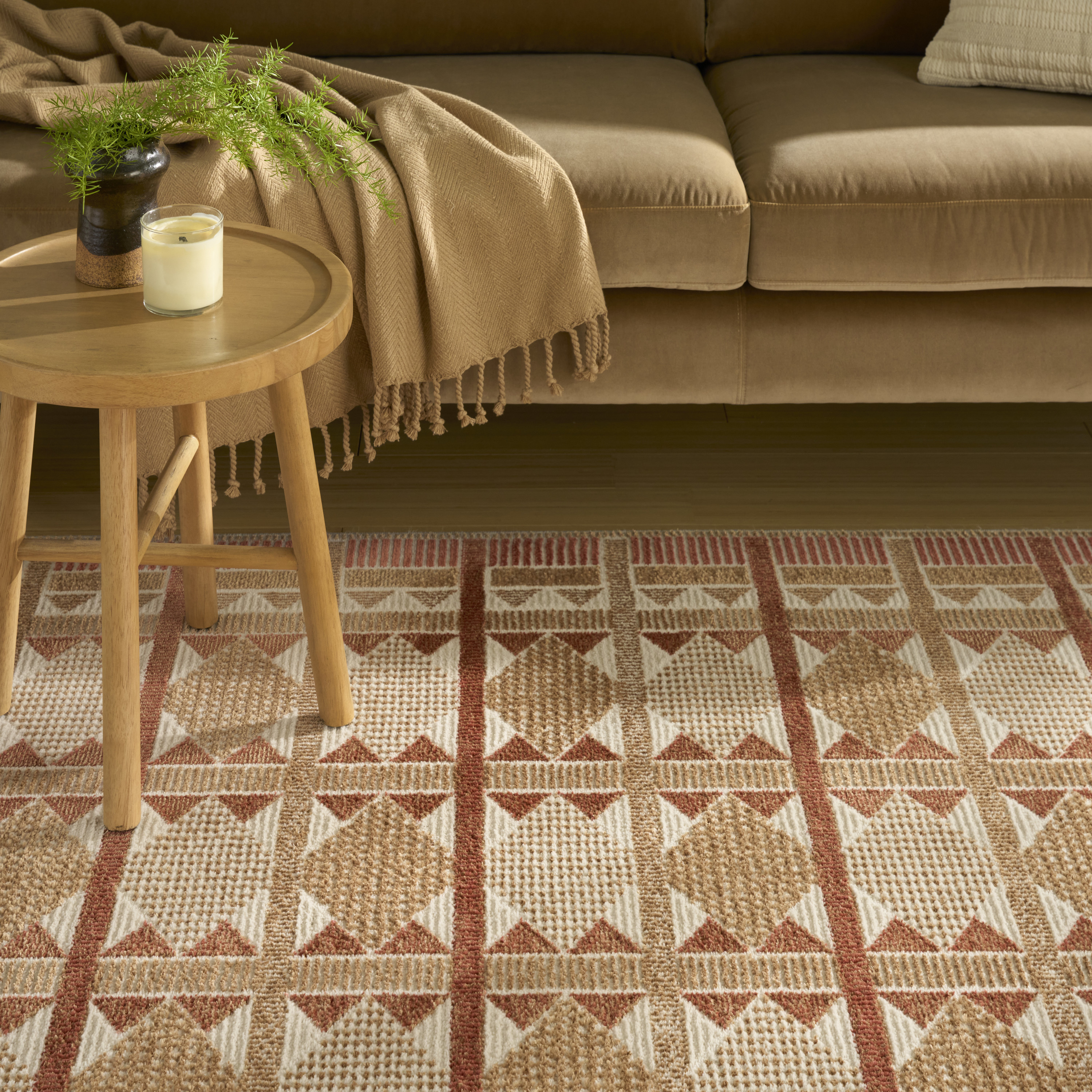 Nourison Nordic 8' x 10' Rust Modern Indoor Rug