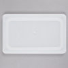 Full-size Super Pan V® flexible steam table pan lid in white