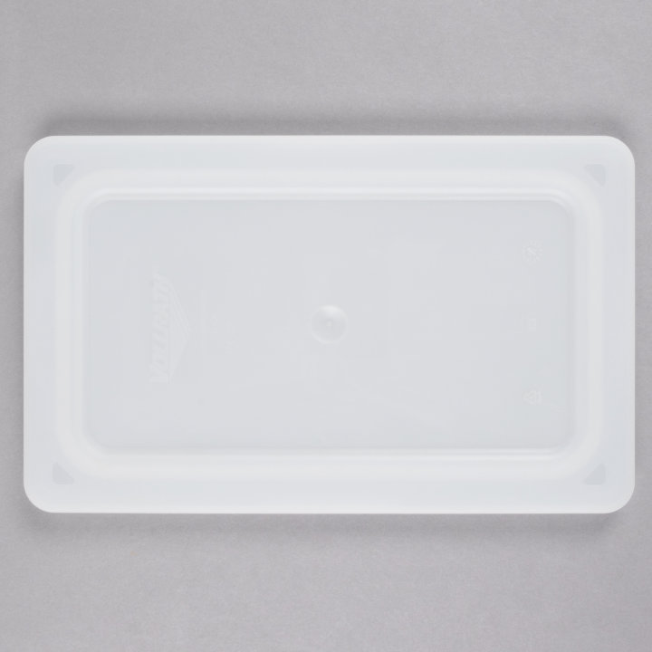 Full-size Super Pan V® flexible steam table pan lid in white
