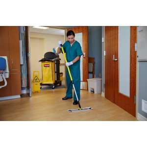 Rubbermaid Commercial, HYGEN, 4' - 8' Quick-Connect Extension Pole, 96", Yellow