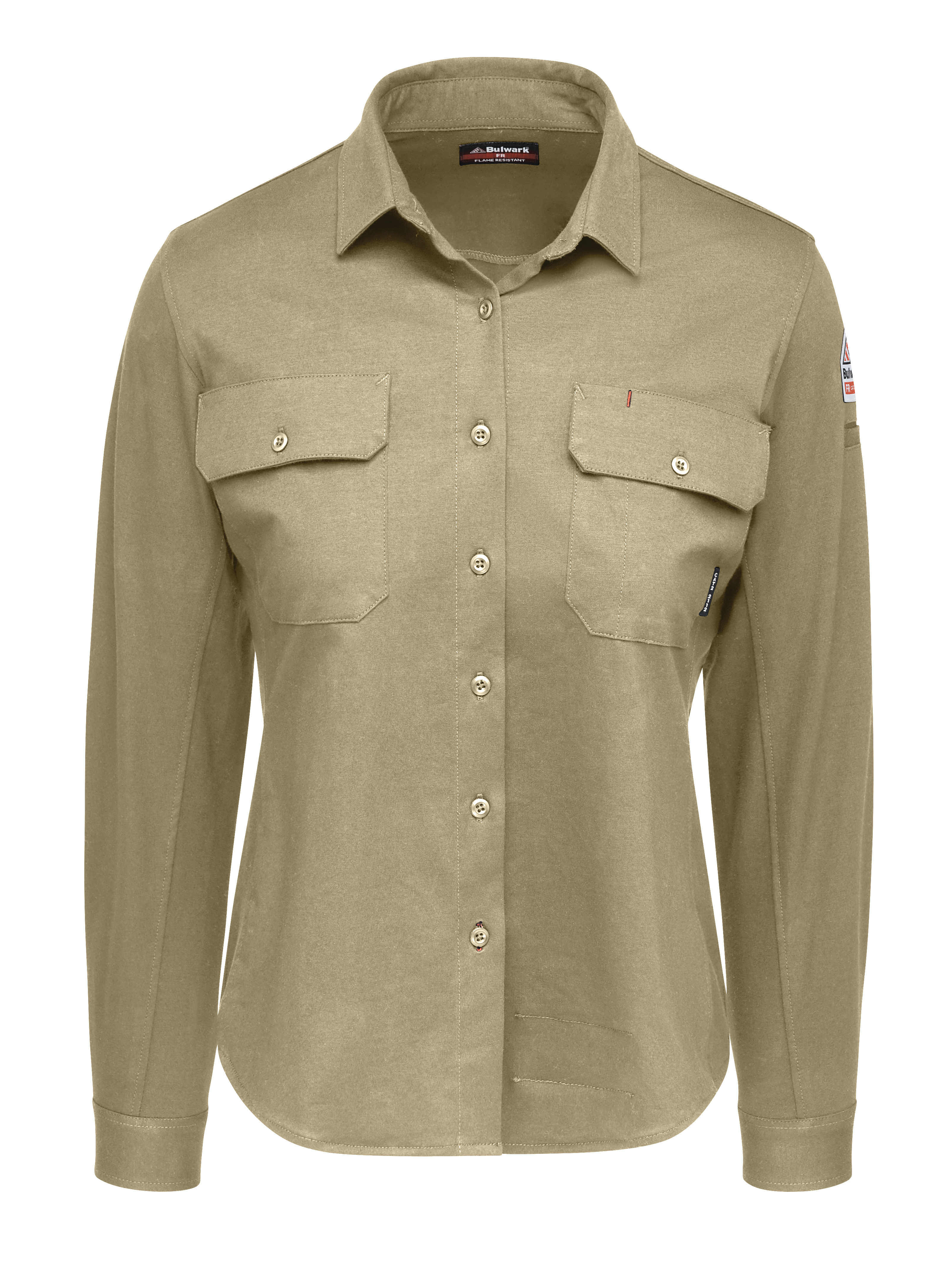 Women‘s Flex Knit Button Down Shirt-Bulwark