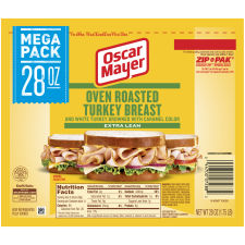Oscar Mayer Extra Lean Oven Roasted Turkey Breast Mega Pack, 28 oz Pack