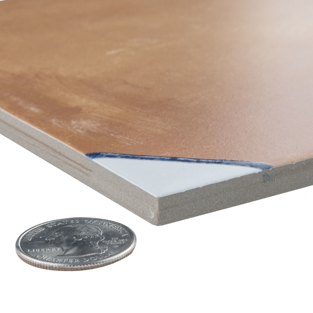 Sentier des Ocres Coin Blue 7-7/8 in. x 7-7/8 in. Porcelain Floor and Wall Tile