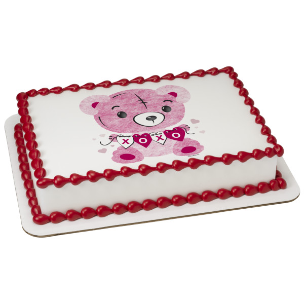 Teddy Bear XOXO PhotoCake® Edible Image®