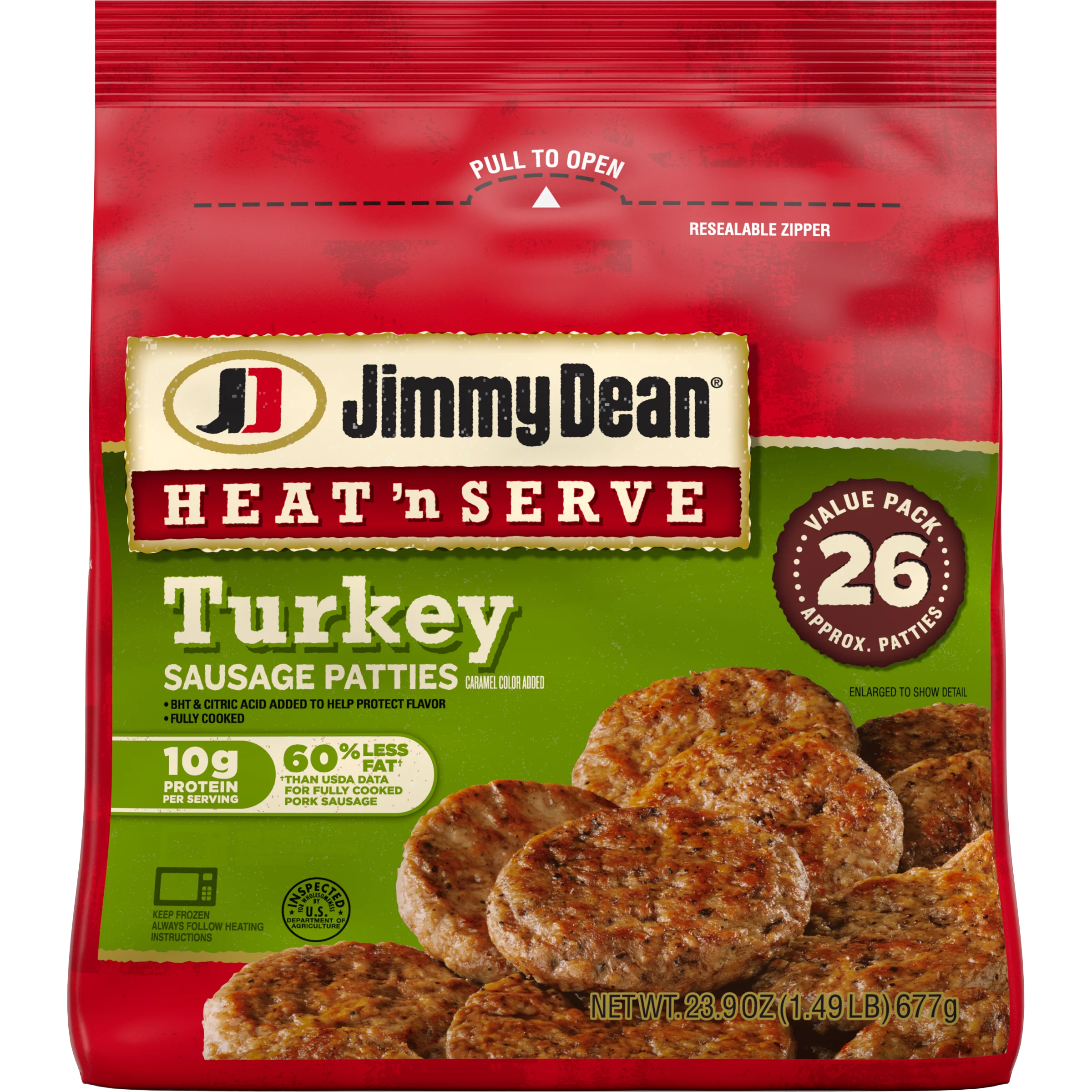 Heat 'n Serve Turkey Sausage Patties