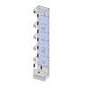 Hyper-X Cable Manager with Trough & Guard Box Vertical Single-Sided Left Side Mount 84 H x 13 W x 12 D in.
