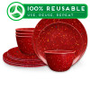 Confetti Dinnerware Set, Brick, 12-piece set slideshow image 1 Confetti Dinnerware Set, Brick, 12-piece set slideshow image 1