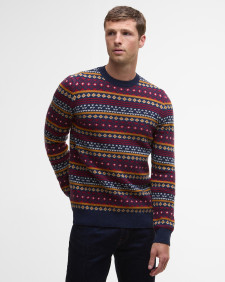 Pullover Easdale Fair Isle Rundhalsausschnitt Navy