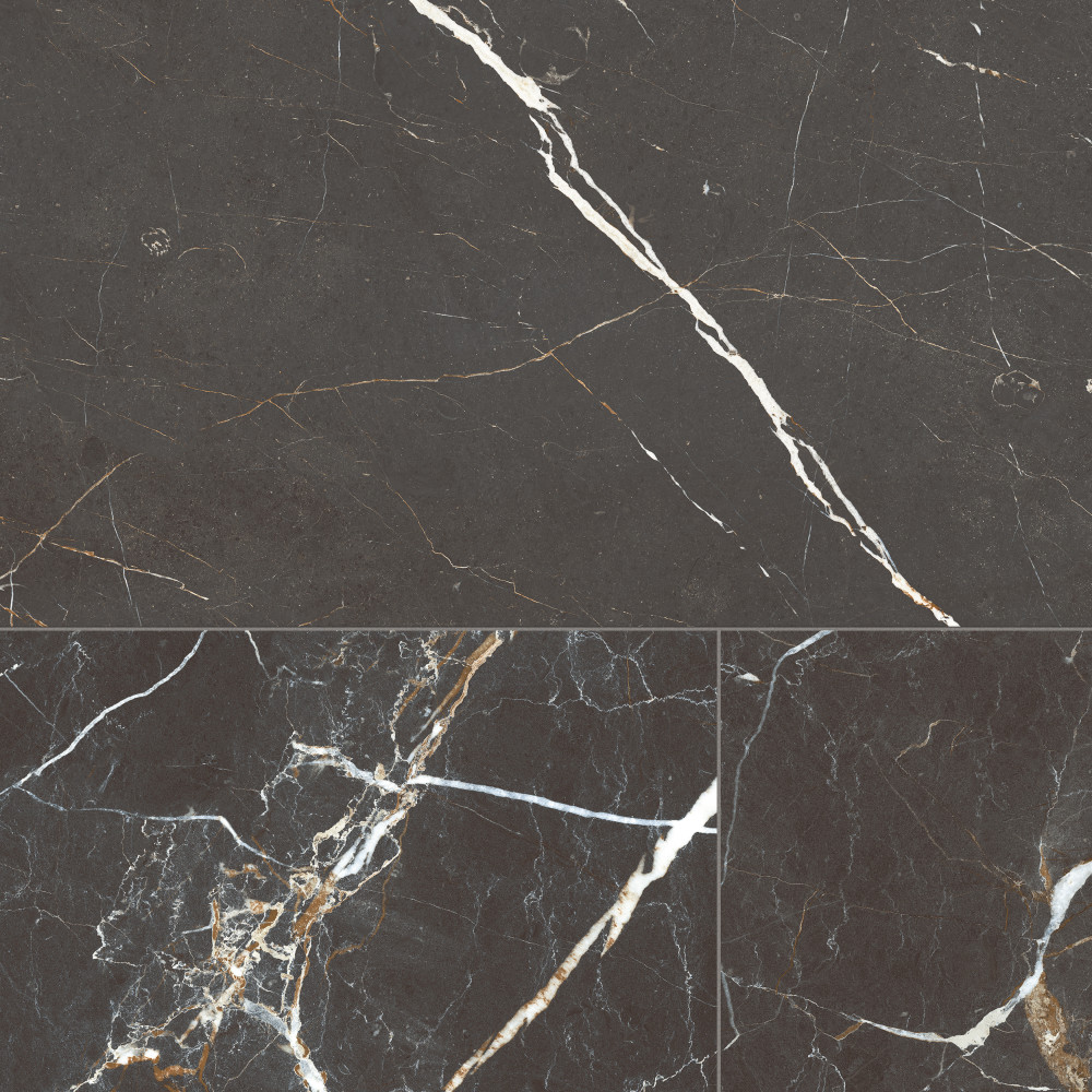 Reve Noir 23-1/2 in. x 47-1/8 in. Porcelain Floor and Wall Tile