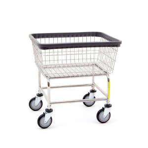 R&B Wire, Standard, Laundry Cart, Chrome