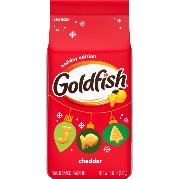 Holiday Shapes Cheddar Baked Snack Crackers