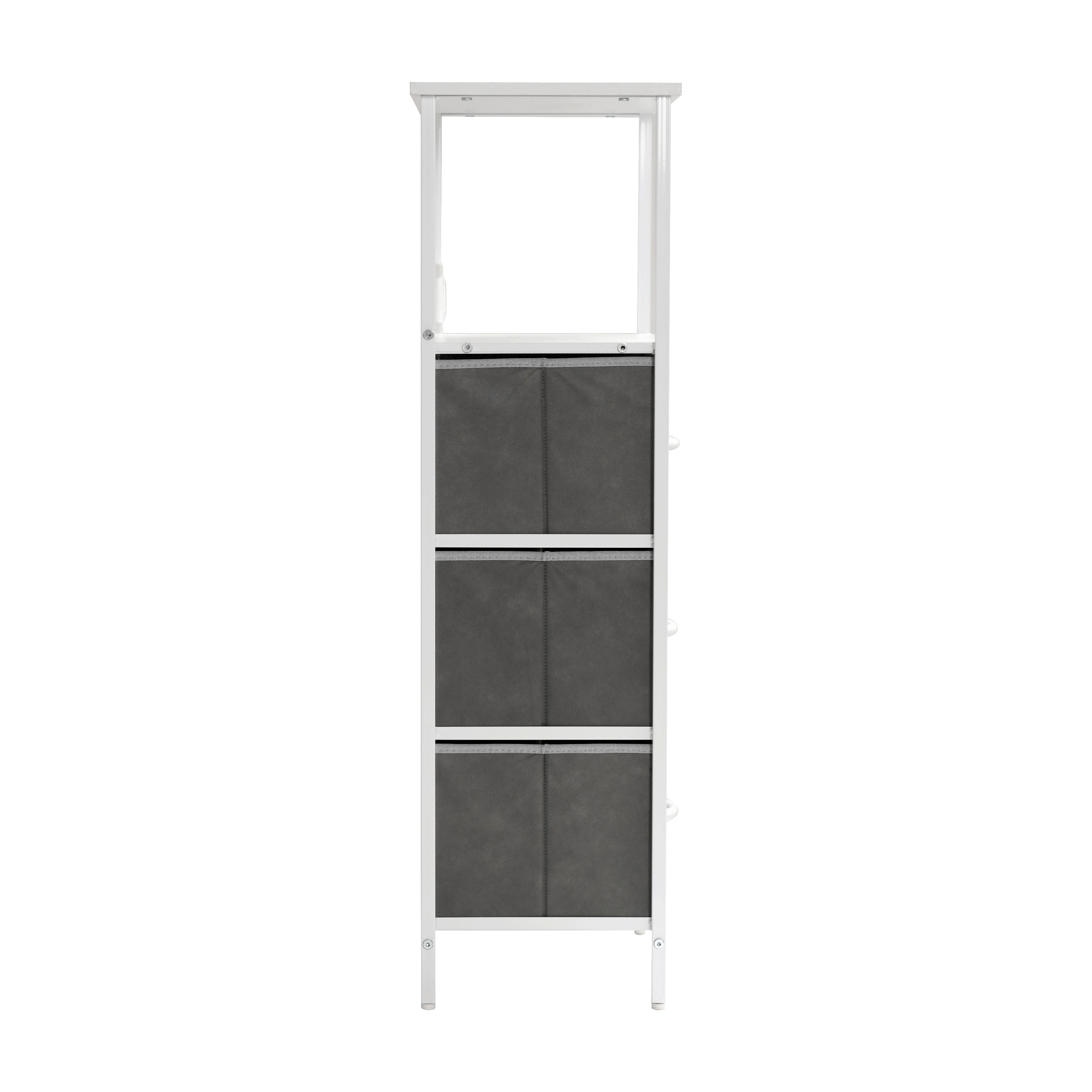 Sodano 3 Drawer Nightstand with Charging Station, 2 USB Ports, 1 Outlet, Blac... - Picture 21 of 25