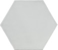 Gemstone Light Gray 6×7 Hexagon Field Tile Glossy