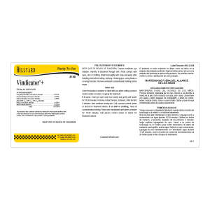 Label RTU 168 Vindicator+ Disinfectant