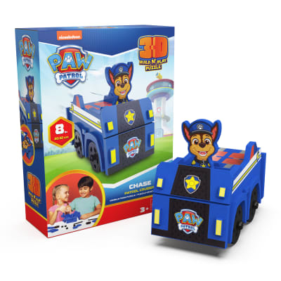 Spin Master, PAW Patrol 3D Build N' Play Puzzle, Chase Patrol Cruiser 8-inch Vehicle Foam Puzzle, Ages 3+
