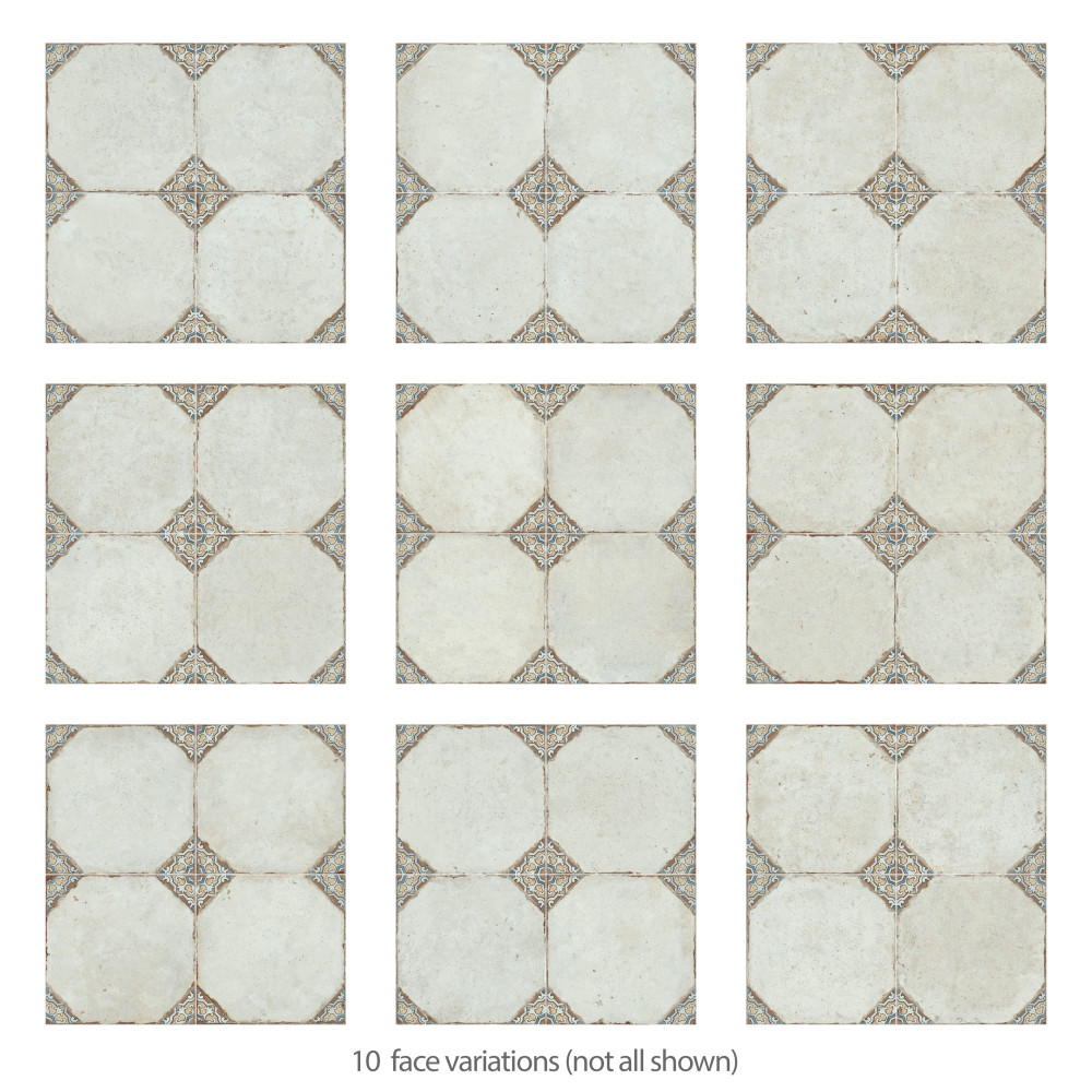 Kings Field Brown 17-3/4 in. x 17-3/4 in. Porcelain Floor and Wall Tile