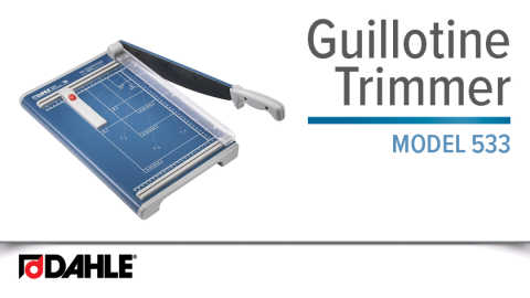 Dahle Professional Guillotine Trimmer Video