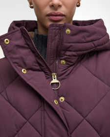 Pufferjacke Kailyn Black Cherry/Muted Tartan