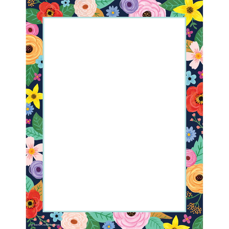 Wildflowers Computer Paper, 50 Sheets