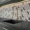 Native Metals Nickel Plate Hex Mosaic with Iron