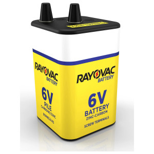 Rayovac 6V Heavy Duty, Screw Terminal Battery