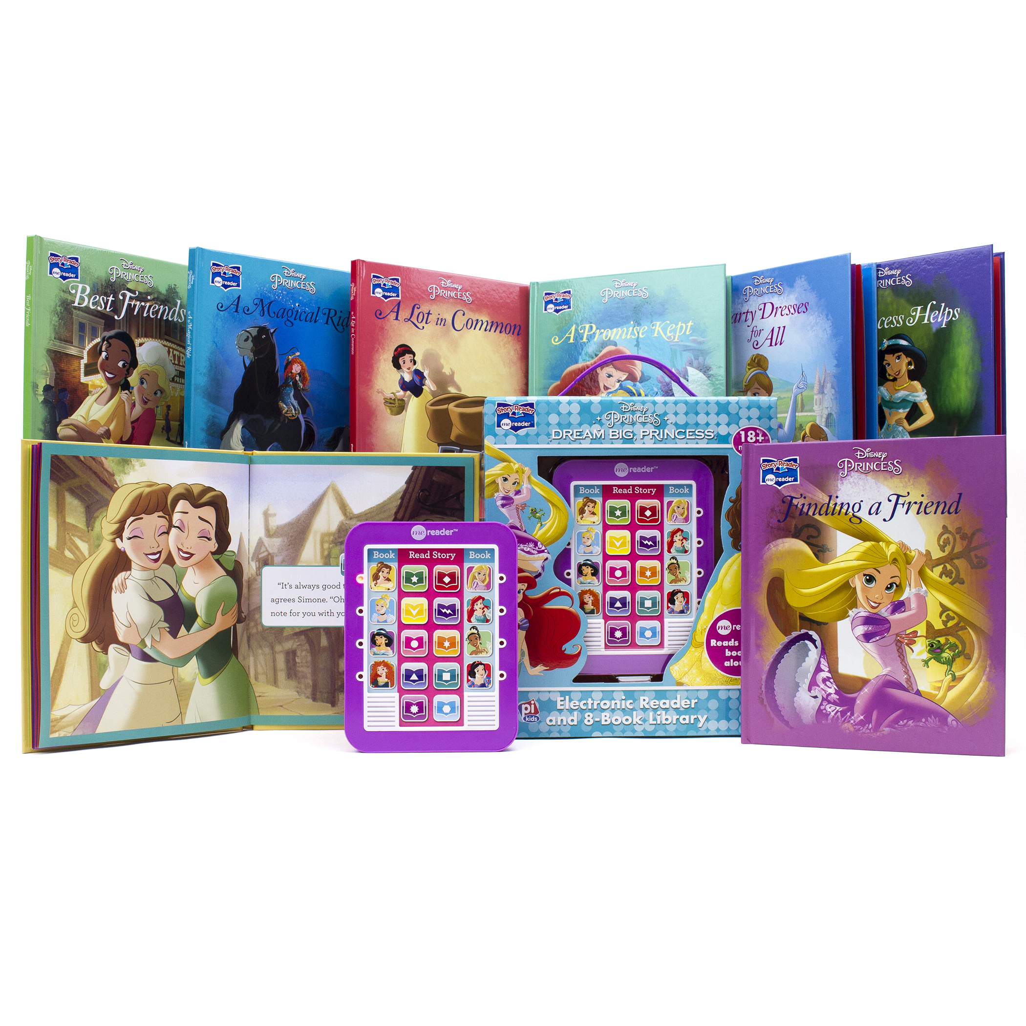 PI Kids Me Reader Box Set, Disney Princess: Dream Big, Princess, 8 Books