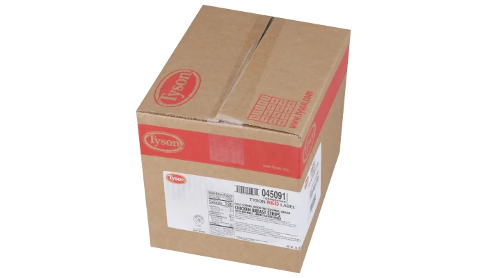 Tyson Red Label® Fully Cooked Unbreaded Wood Fire Seasoned Chicken Breast Strips _image_5