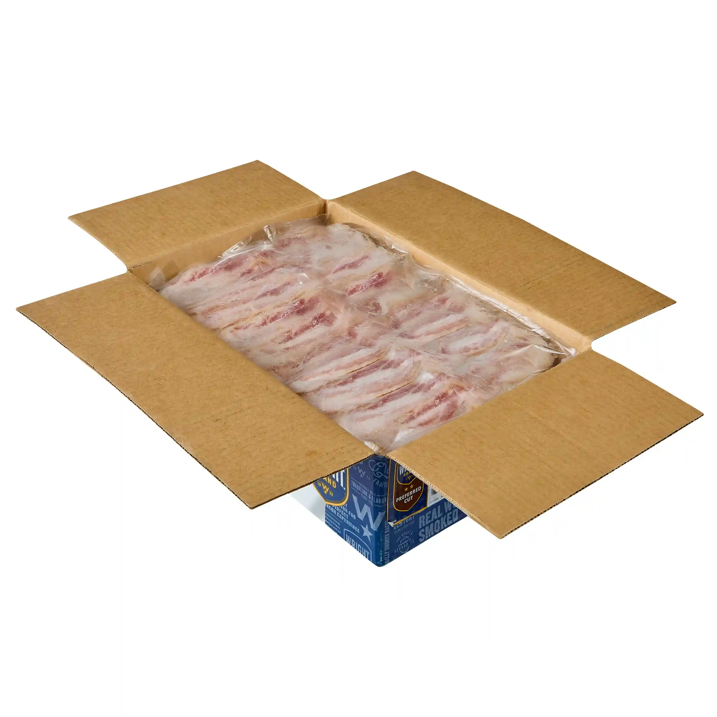 Wright® Brand Naturally Hickory Smoked Thin Sliced Flat-Pack® Bacon, 18/22 _image_4