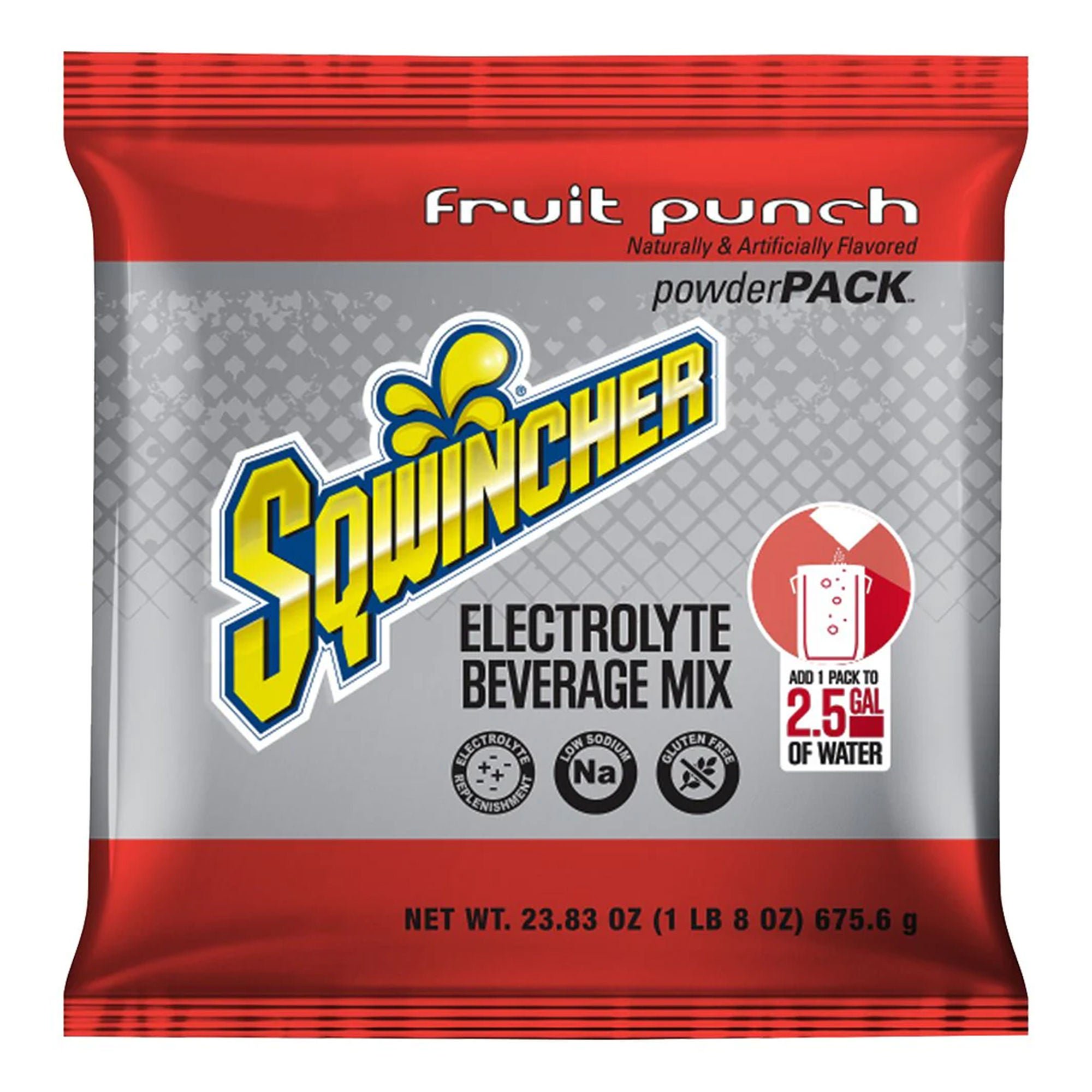 Sqwincher® Powder Pack® Electrolyte Beverage Mix, Fruit Punch