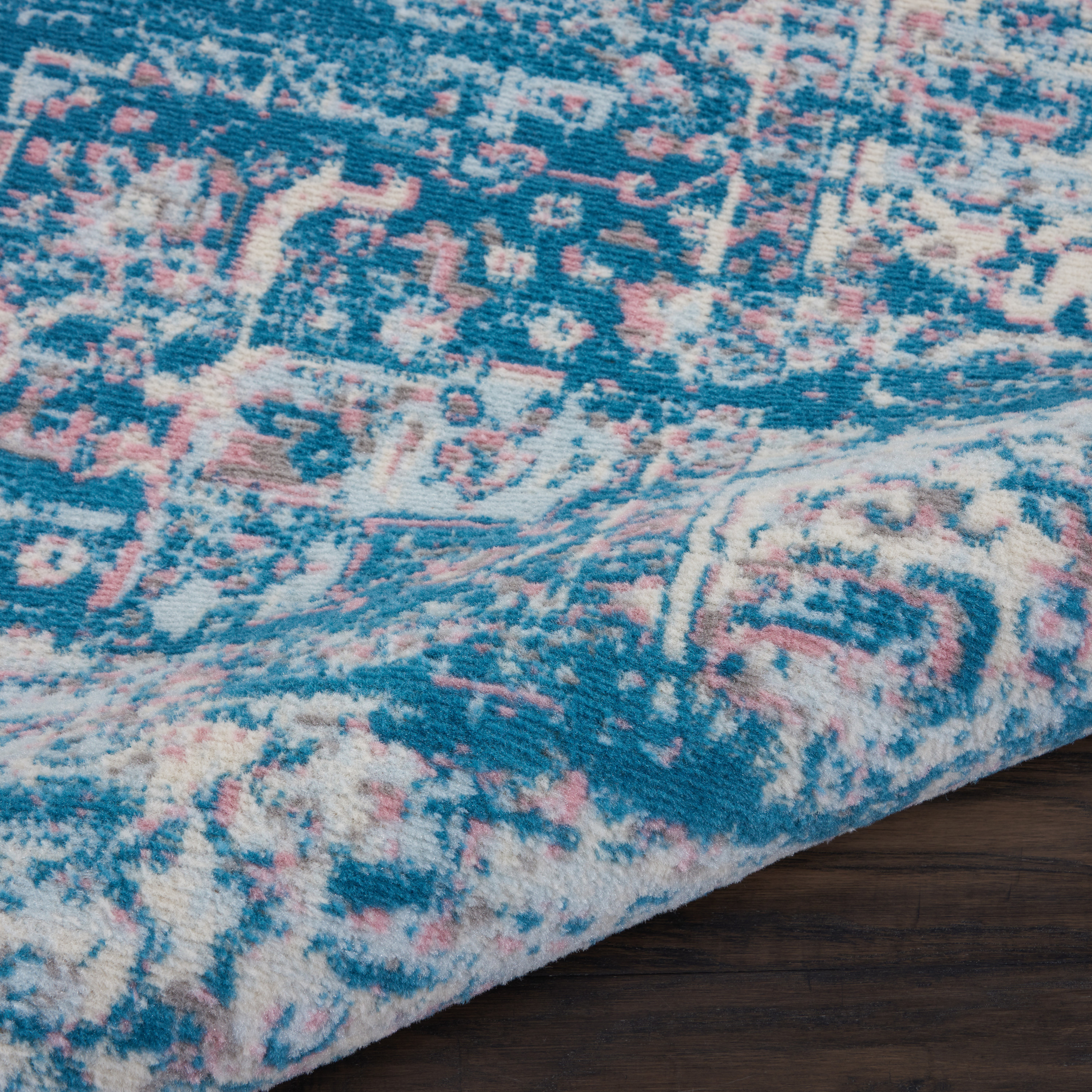 Nourison Grafix 8'6" x 12' Blue Vintage Indoor Rug