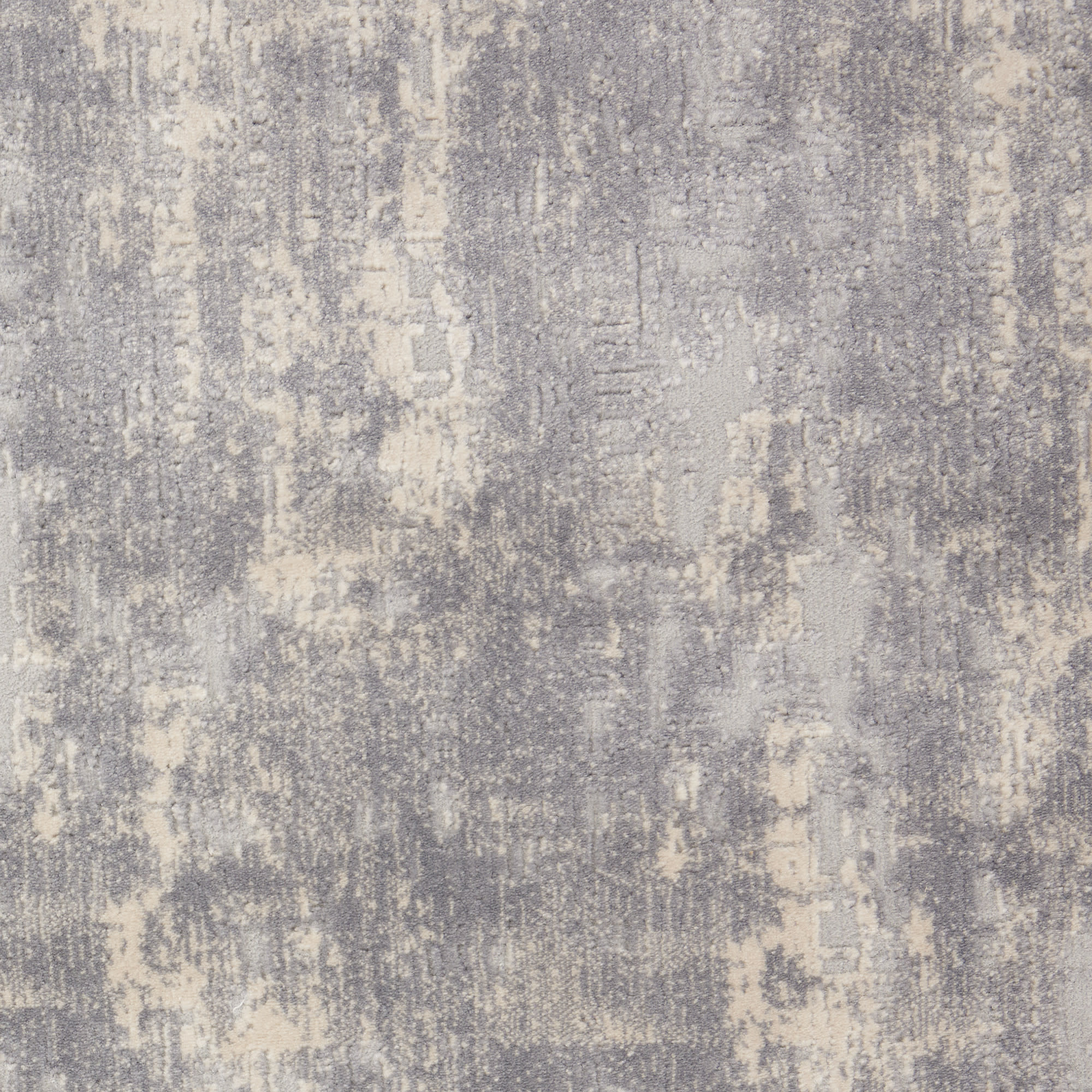 Nourison Rustic Textures 7’10” x Round Ivory/Silver Modern Indoor Rug
