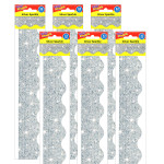 TREND Silver Sparkle Terrific Trimmers&reg;, 32.5' Per Pack, 6 Packs T-91408-6