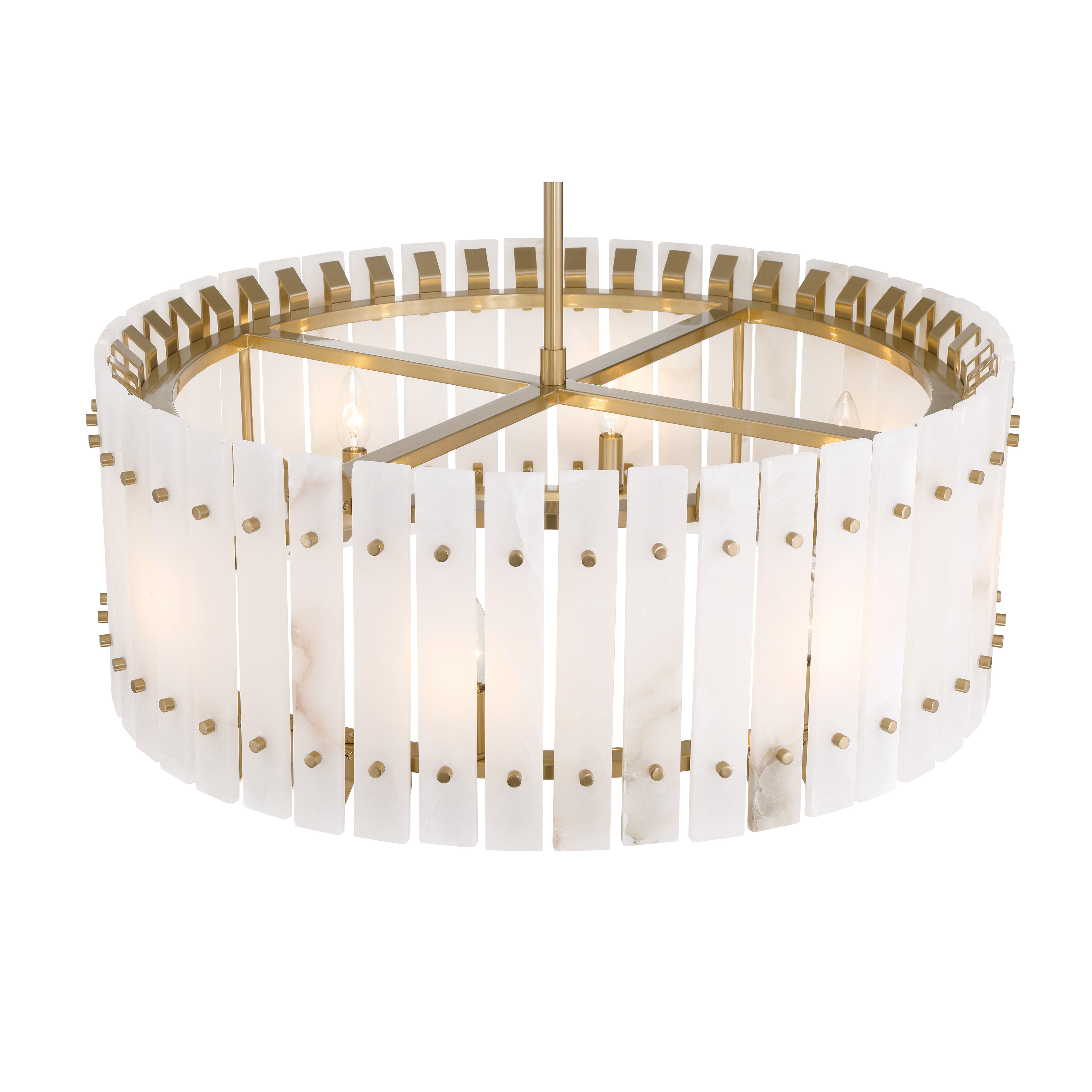 Bardon 8 Light Pendant in Celeste Brass - Image 5