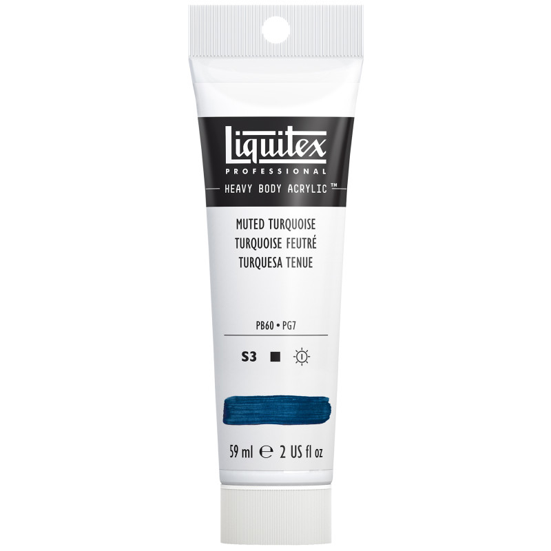 Professional Heavy Body Acrylic Paint, 59 mL Tube, Muted Turquoise