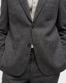 Textured Tweed Suit Jacket 