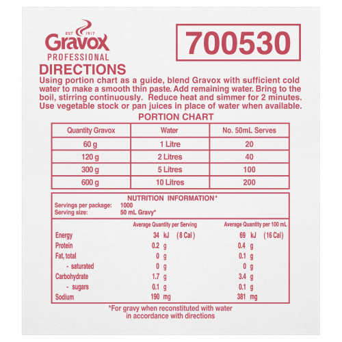  Gravox® Professional Traditional Gravy Mix 3kg 